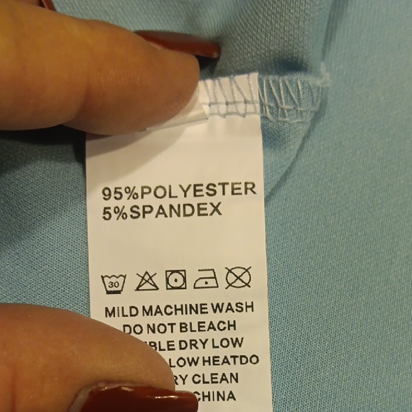 NWOT! Light Blue Classic Vintage Style Swing Long Sleeve Dress With Pockets! - Picture 9 of 12